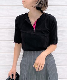 Q | 2way 5分袖T(Tシャツ/カットソー)