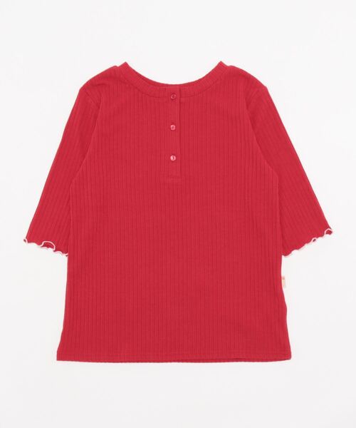 Q（キュー）の「2way 5分袖T（Tシャツ/カットソー・レディース・ブラック/レッド/アイボリー・MEDIUM）」の6枚目の写真