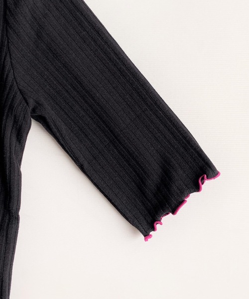 Q（キュー）の「2way 5分袖T（Tシャツ/カットソー・レディース・ブラック/レッド/アイボリー・MEDIUM）」の13枚目の写真