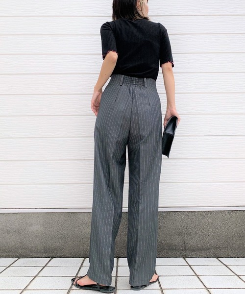 Q（キュー）の「2way 5分袖T（Tシャツ/カットソー・レディース・ブラック/レッド/アイボリー・MEDIUM）」の21枚目の写真