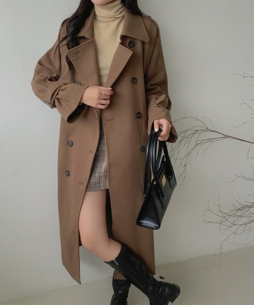 ECLIN（エクラン）の「ダブルボタンロングチェスターコート