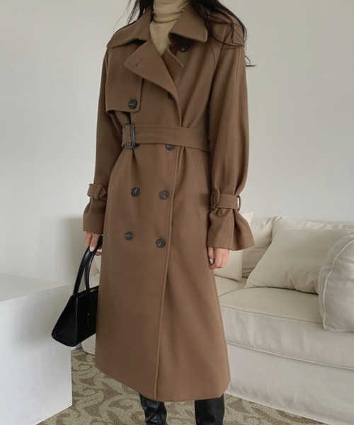 ECLIN（エクラン）の「ダブルボタンロングチェスターコート