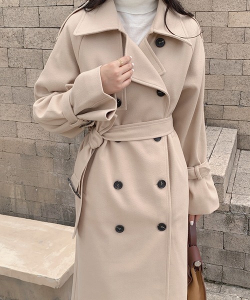 ECLIN（エクラン）の「ダブルボタンロングチェスターコート