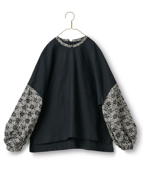 Sunny clouds（サニークラウズ）の「サニークラウズ　花咲くベスシャツ〈レディース〉（シャツ/ブラウス・レディース・ブラック系その他・MEDIUM/LARGE/X-LARGE/XX-LARGE/NM）」の8枚目の写真