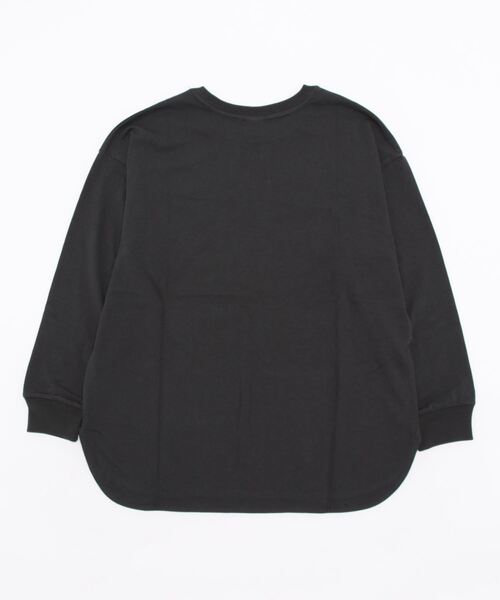 SOMETHING(サムシング)の「【SOMETHING】ラウンドヘムロンT(Tシャツ/カットソー・レディース・グレー・フリー)」の2枚目の写真