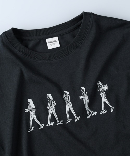 SOMETHING(サムシング)の「【SOMETHING】ラウンドヘムロンT(Tシャツ/カットソー・レディース・グレー・フリー)」の9枚目の写真