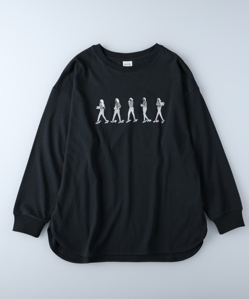 SOMETHING(サムシング)の「【SOMETHING】ラウンドヘムロンT(Tシャツ/カットソー・レディース・グレー・フリー)」の12枚目の写真