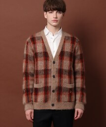 DRESSTERIOR（ドレステリア）の「◆【Safari12月号掲載】モヘヤシャギー チェックカーディガン（カーディガン/ボレロ・メンズ）」