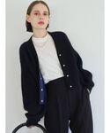 ELENDEEK(エレンディーク)の「ラクーンミックスダブルカーディガン