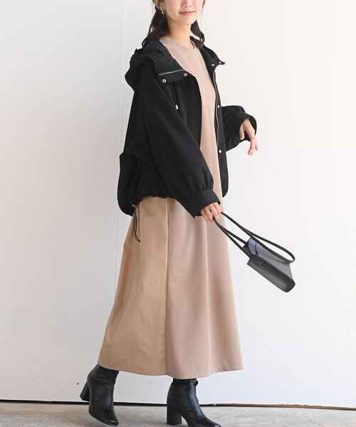 rps（アールピーエス）の「ラグランマウンテンパーカー（マウンテンパーカー・レディース・ブラック/ベージュ/ライトカーキ/カーキ/ピンク・フリー）」の9枚目の写真