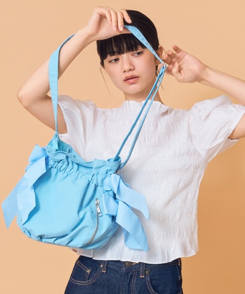 Casselini(キャセリーニ)サイドダブルリボンBAG（ショルダーバッグ