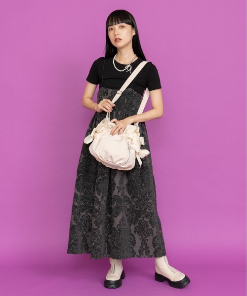 Casselini（キャセリーニ）の「Casselini(キャセリーニ)サイドダブルリボンBAG（ショルダーバッグ・レディース・ブラウン/ブラック/アイボリー/カーキ・FREE）」の20枚目の写真