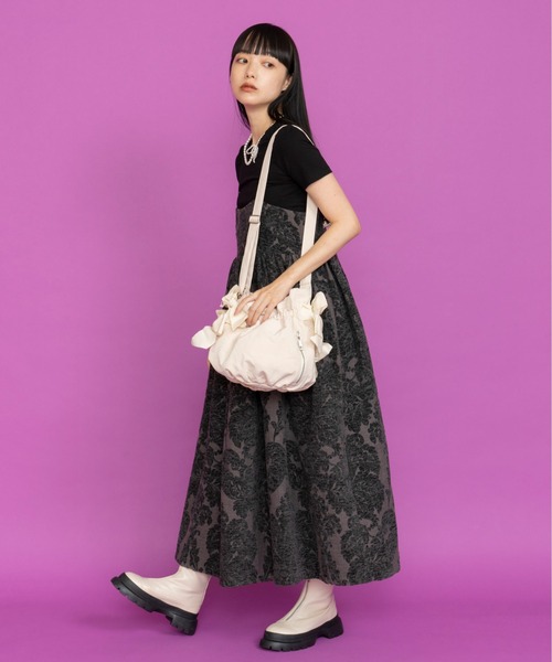 Casselini（キャセリーニ）の「Casselini(キャセリーニ)サイドダブルリボンBAG（ショルダーバッグ・レディース・ブラウン/ブラック/アイボリー/カーキ・FREE）」の19枚目の写真