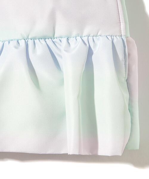 SHOO・LA・RUE（シューラルー）の「◆【90-130cm/撥水】コーデの主役になるレインボープリント！ファーフード中綿ブルゾン（ブルゾン・キッズ・ライトパープル/ネイビー・12/11/10/09/13）」の8枚目の写真