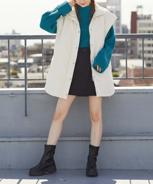 archives（アルシーヴ）の「袖取り外し中綿コート（ダウンジャケット/コート・レディース・グレイッシュベージュ/アイボリー/ブラック/ベージュ・MEDIUM）」の13枚目の写真