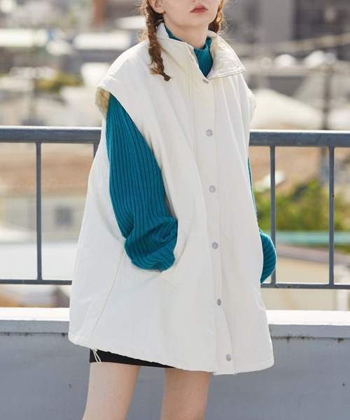 archives（アルシーヴ）の「袖取り外し中綿コート（ダウンジャケット/コート・レディース・グレイッシュベージュ/アイボリー/ブラック/ベージュ・MEDIUM）」の14枚目の写真