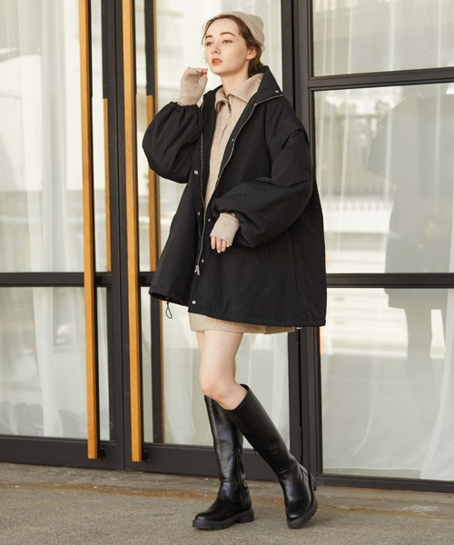 archives（アルシーヴ）の「袖取り外し中綿コート（ダウンジャケット/コート・レディース・グレイッシュベージュ/アイボリー/ブラック/ベージュ・MEDIUM）」の19枚目の写真