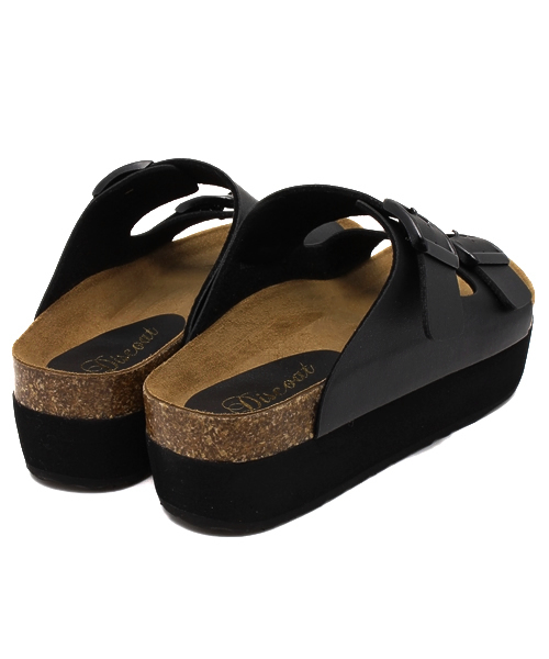 DISCOAT（ディスコート）の「【Discoat】厚底ダブルベルトサンダル（サンダル・レディース・ホワイト/ブラック・LARGE/MEDIUM）」の7枚目の写真