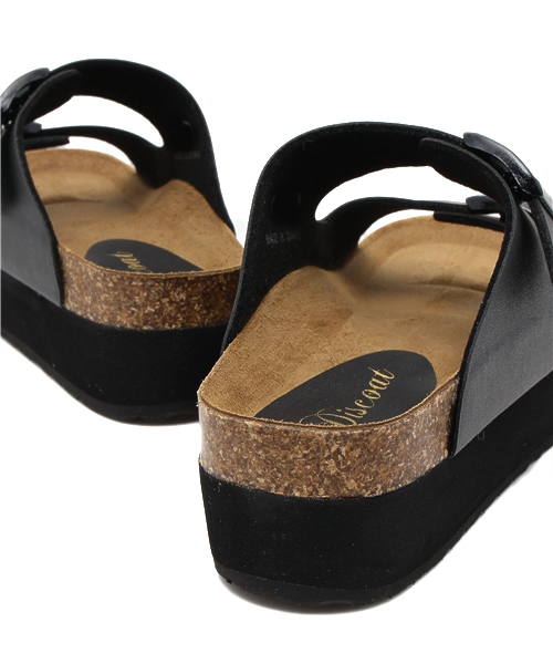 DISCOAT（ディスコート）の「【Discoat】厚底ダブルベルトサンダル（サンダル・レディース・ホワイト/ブラック・LARGE/MEDIUM）」の11枚目の写真