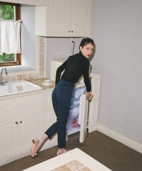 MIRO AMURETTE(ミロアミュレット)の「ribbon paris check pants(その他パンツ・レディース・グリーン・SMALL)」の11枚目の写真