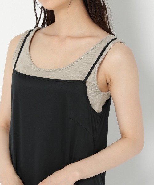 mysty woman（ミスティウーマン）の「キャミペチコート2 173975（ワンピース・レディース・ブラック/ベージュ・FREE）」の7枚目の写真