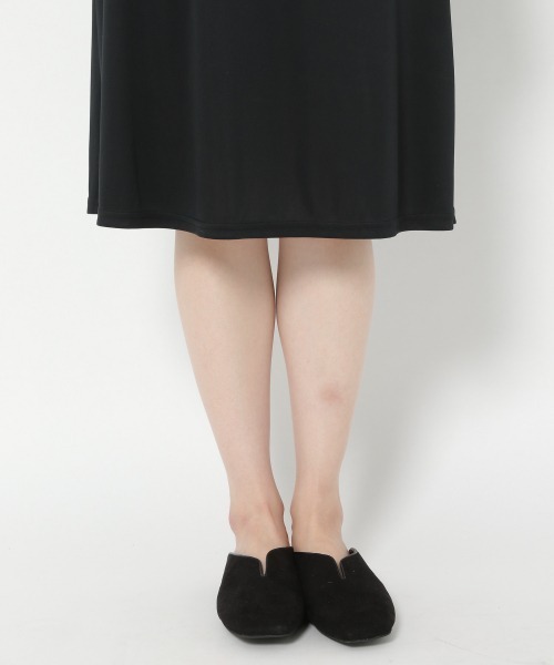 mysty woman（ミスティウーマン）の「キャミペチコート2 173975（ワンピース・レディース・ブラック/ベージュ・FREE）」の10枚目の写真