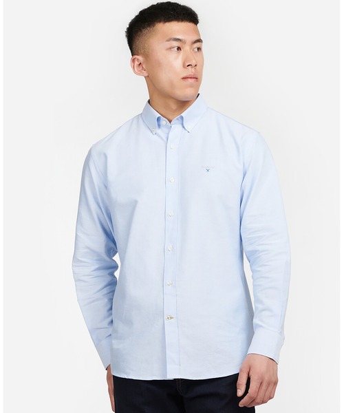 Barbour（バブアー）の「オックススリムボタンダウン刺繍ロゴ（シャツ/ブラウス・メンズ・ネイビー/ホワイト/ブルー/グリーン・L/M/S）」の4枚目の写真