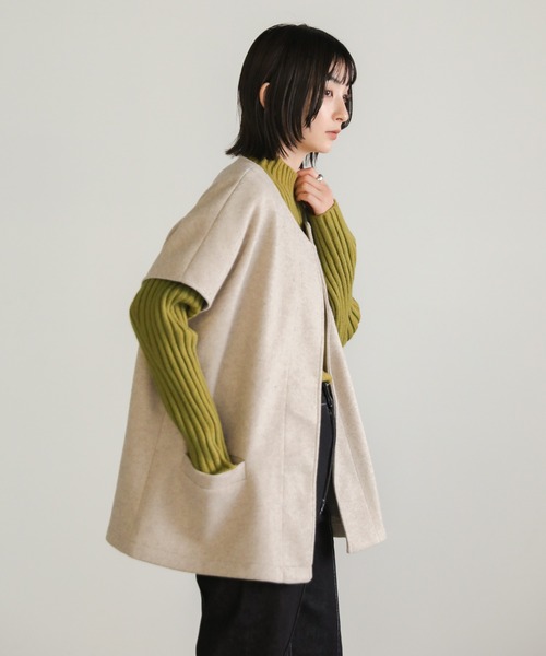 select MOCA(セレクトモカ)の「プチハイネックカーブリブニット(ニット/セーター・レディース・テラコッタ/ライトカーキ/ブラック/アイボリー/マスタード・FREE)」の21枚目の写真