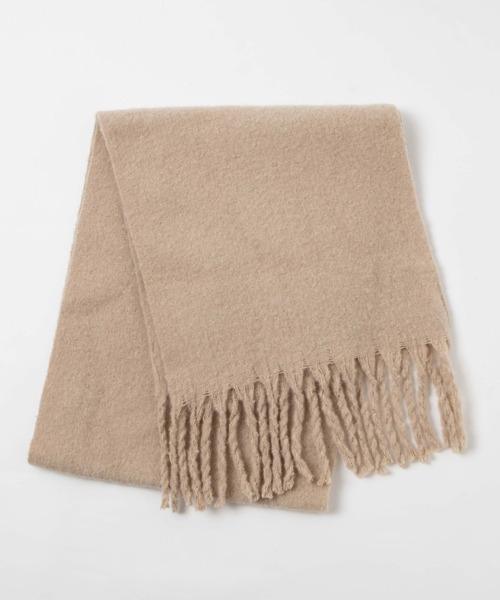 WEGO（ウィゴー）の「WEGO/【23年新色追加】ワイドフリンジストール（マフラー・レディース・ブラック/ベージュ/オフホワイト/サックスブルー/オレンジ/ブルー/その他1/その他2/その他3/その他5/ブルー系その他/グリーン/ライトピンク/その他4/オレンジ系その他・FREE）」の19枚目の写真