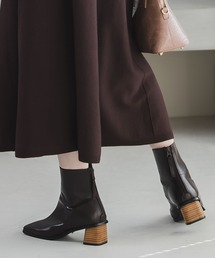 Andemiu | バックジップショートブーツ169318(ブーツ)