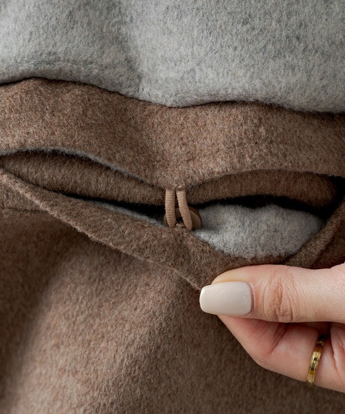 PUAL CE CIN(ピュアルセシン)の「リバーシブル リバーロングコート(その他アウター・レディース・ブラック/ネイビー/ベージュ・FREE)」の5枚目の写真