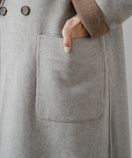 PUAL CE CIN(ピュアルセシン)の「リバーシブル リバーロングコート(その他アウター・レディース・ブラック/ネイビー/ベージュ・FREE)」の11枚目の写真