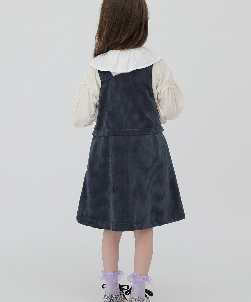 HAKKA KIDS（ハッカキッズ）の「ニットコールジャンパースカート