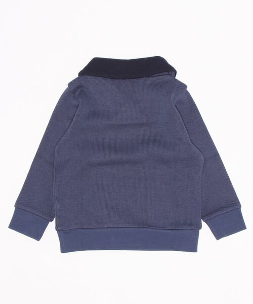 BeBe（ベベ）の「BeBe/ローゲージダブルフェイスショールカラートレーナー(100~150cm)（スウェット・キッズ・グレー/ブルー・150/130/110/140/120/100）」の20枚目の写真