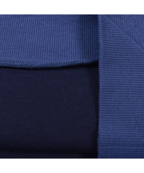 BeBe（ベベ）の「BeBe/ローゲージダブルフェイスショールカラートレーナー(100~150cm)（スウェット・キッズ・グレー/ブルー・150/130/110/140/120/100）」の5枚目の写真