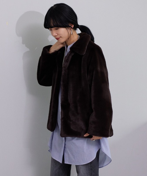 SHENERY（シーナリー）の「バンドカラーストライプチュニックシャツ（シャツ/ブラウス・レディース・ブルー・36/38）」の16枚目の写真