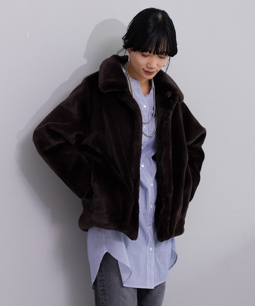 SHENERY（シーナリー）の「バンドカラーストライプチュニックシャツ（シャツ/ブラウス・レディース・ブルー・36/38）」の15枚目の写真