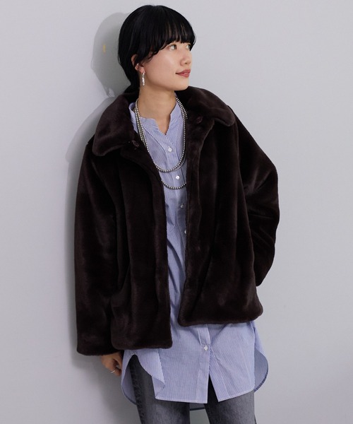 SHENERY（シーナリー）の「バンドカラーストライプチュニックシャツ（シャツ/ブラウス・レディース・ブルー・36/38）」の13枚目の写真