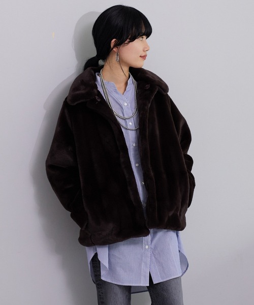 SHENERY（シーナリー）の「バンドカラーストライプチュニックシャツ（シャツ/ブラウス・レディース・ブルー・36/38）」の14枚目の写真