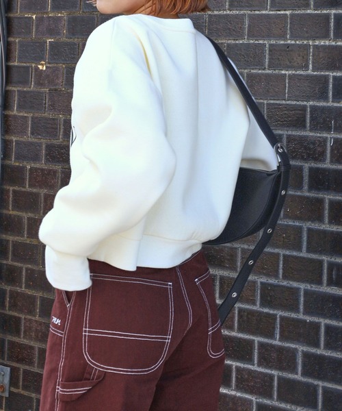 PBLIM(ページボーイリム)の「PAGEBOYLIM/サムホールショートスウェット(スウェット・レディース・ブラック/ボルドー/クリーム・FREE)」の17枚目の写真