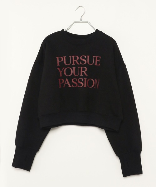 PBLIM(ページボーイリム)の「PAGEBOYLIM/サムホールショートスウェット(スウェット・レディース・ブラック/ボルドー/クリーム・FREE)」の13枚目の写真