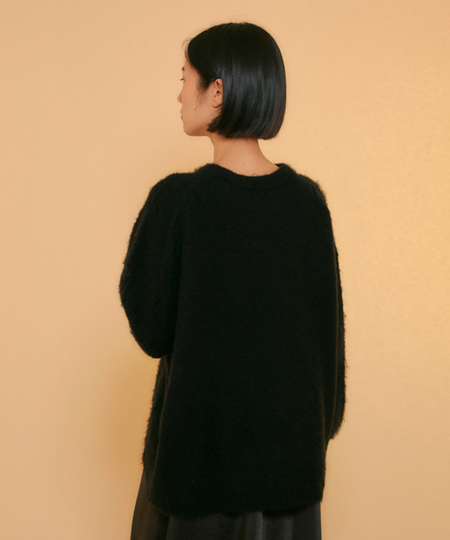 ReNorm(リノーム)の「アルパカMIXニットプルオーバー(ニット/セーター・レディース・チャコール/ブラック・フリー)」の14枚目の写真