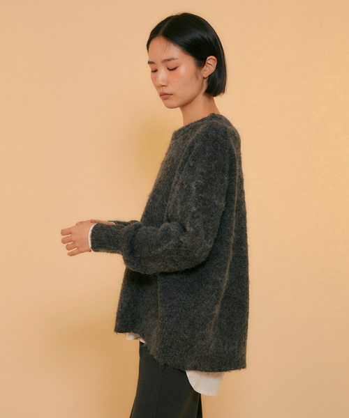 ReNorm(リノーム)の「アルパカMIXニットプルオーバー(ニット/セーター・レディース・チャコール/ブラック・フリー)」の19枚目の写真