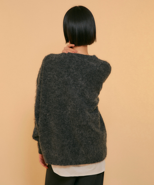 ReNorm(リノーム)の「アルパカMIXニットプルオーバー(ニット/セーター・レディース・チャコール/ブラック・フリー)」の20枚目の写真