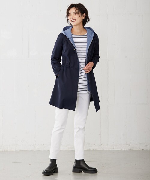 J.PRESS(ジェイプレス)の「【洗える】URAKEフーディー ジップ パーカー(パーカー・レディース・ライトグレー系/ブラウン系/ダルブルー系/ネイビー系・T15/T13)」の12枚目の写真