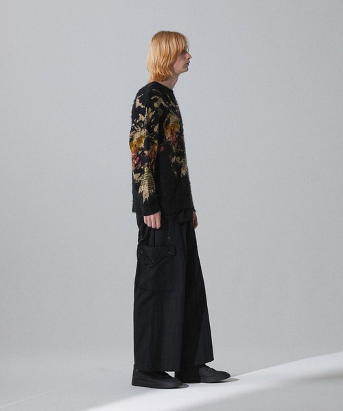 Iroquois(イロコイ)の「IROQUOIS イロコイ / 5G EYE DYE P/O 5ゲージアイダイプルオーバー / 277107(ニット/セーター・メンズ・ラベンダー/ブラック・2/3/1)」の12枚目の写真