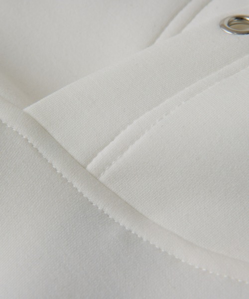 un dix cors(アンディコール)の「きれいめに着られる ライトダンボールパーカー(パーカー・レディース・アイボリー/ブラック/チャコールグレー・FREE)」の9枚目の写真