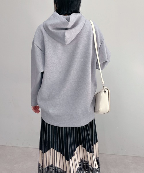 un dix cors(アンディコール)の「きれいめに着られる ライトダンボールパーカー(パーカー・レディース・アイボリー/ブラック/チャコールグレー・FREE)」の22枚目の写真