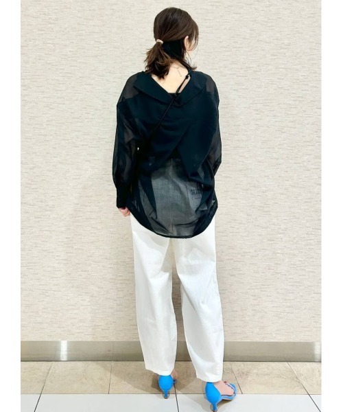 BAYFLOW(ベイフロー)の「カーブジーンズ23SS(デニムパンツ・レディース・サックスブルー/インディゴブルー/オフホワイト/ブラック/ブルー・SMALL/MEDIUM/LARGE/X-SMALL)」の22枚目の写真