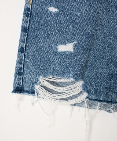 WEGO（ウィゴー）の「WEGO/ダメージショートパンツ（デニムパンツ・レディース・ブラック系その他/ホワイト/ライトインディゴブルー/コバルトブルー・SMALL/MEDIUM/LARGE/X-SMALL）」の19枚目の写真